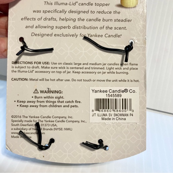 Yankee Candle Snowman Christmas Tree Illuma-Lid Large 22 oz Jar Topper Lid NEW - Picture 12 of 14